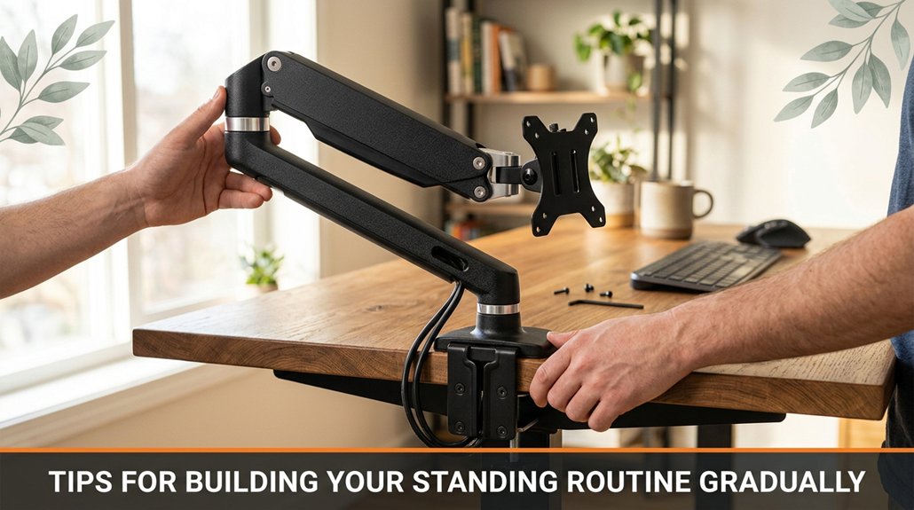 How to Set Up a Standing Desk for Back Pain Relief 3 gradual standing routine progression