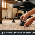 home office carpet setup