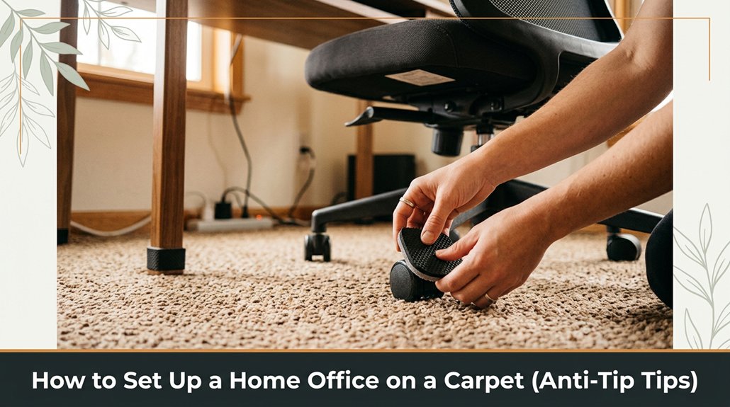 home office carpet setup