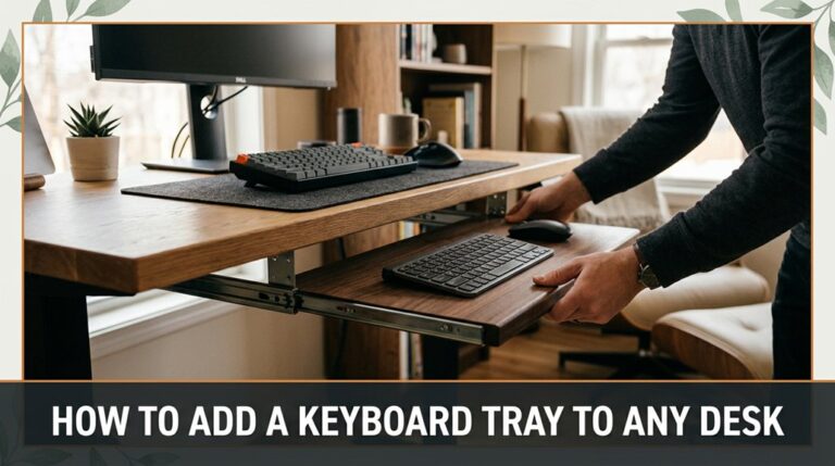 installing a keyboard tray