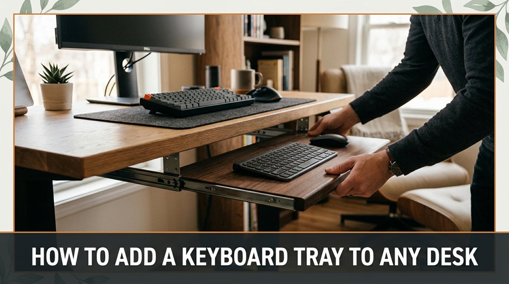installing a keyboard tray