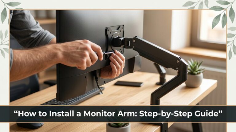 installing a monitor arm