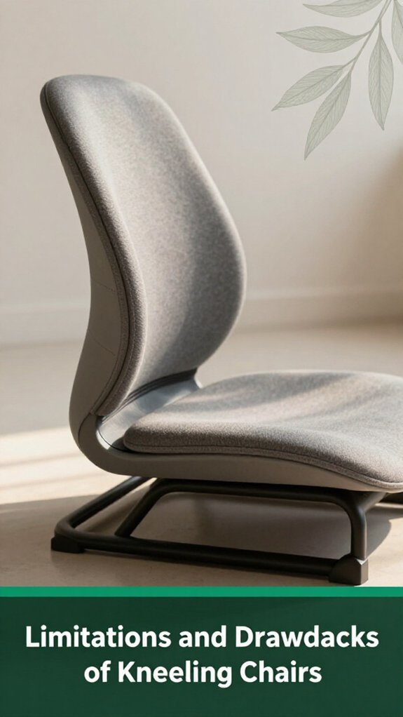 kneeling chairs exacerbate discomfort