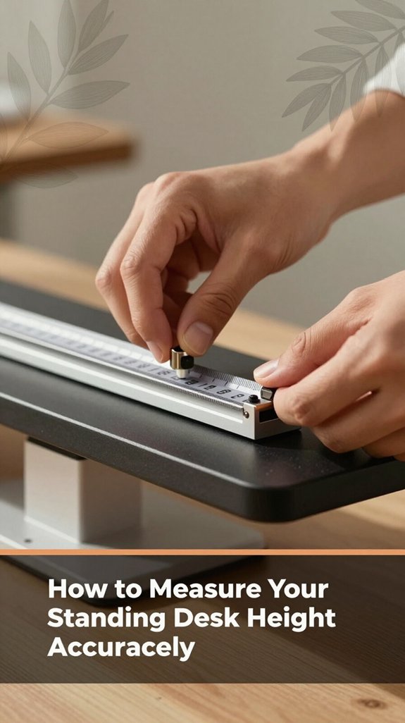 measure desk height correctly