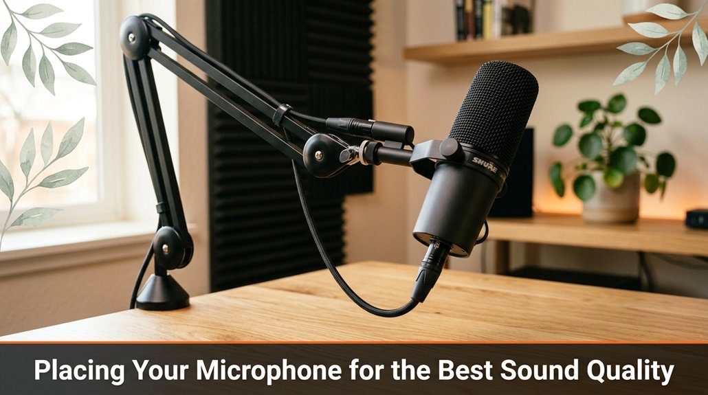 microphone positioning for clarity