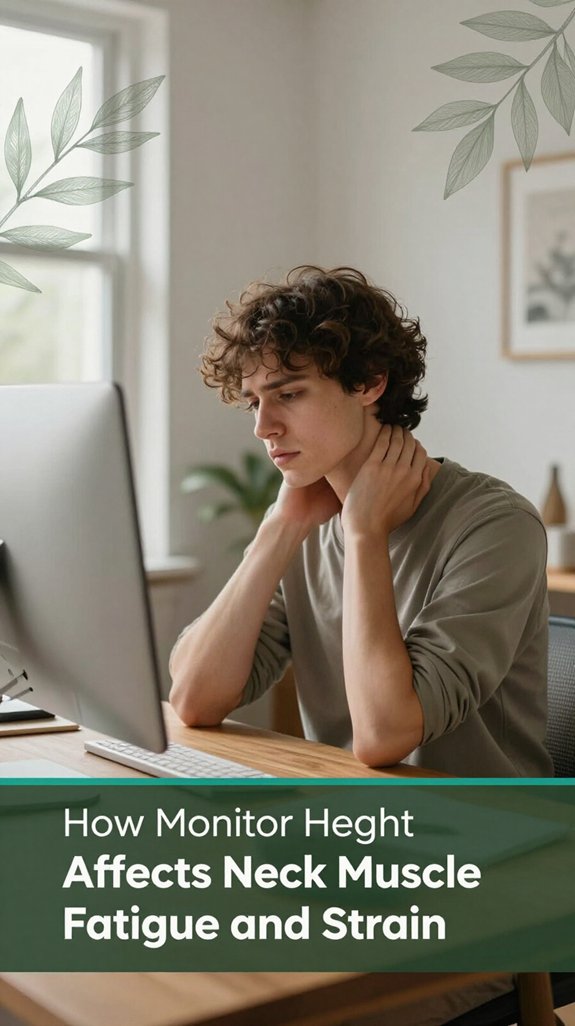 monitor height affects ergonomics
