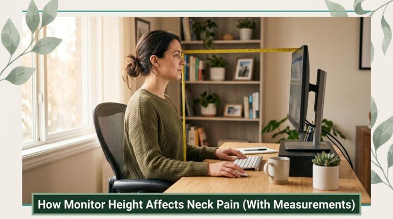 monitor height and neck pain
