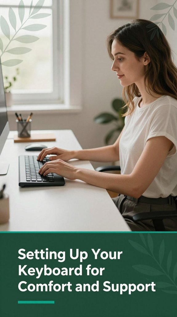 The Correct Keyboard Position to Prevent Wrist Pain 2 neutral wrist keyboard setup