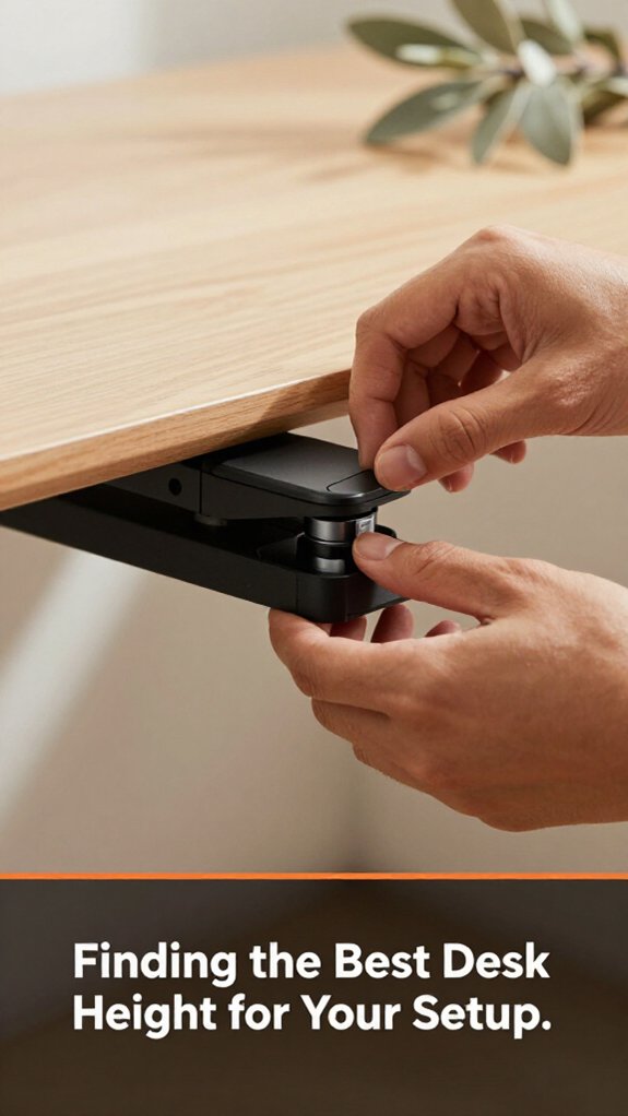 optimal desk height guide