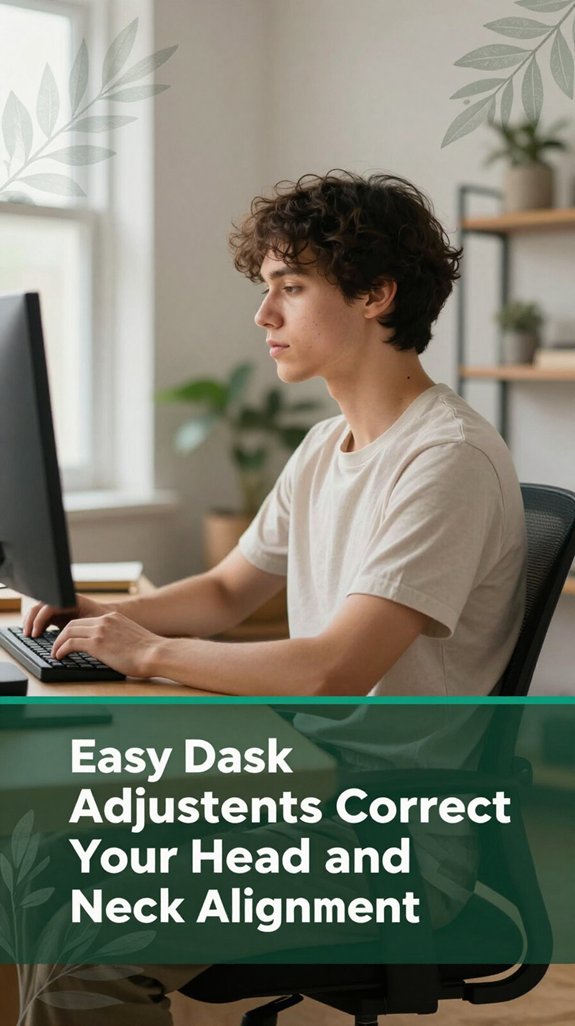 Forward Head Posture: How to Fix It at Your Desk 2 optimal desk posture adjustments