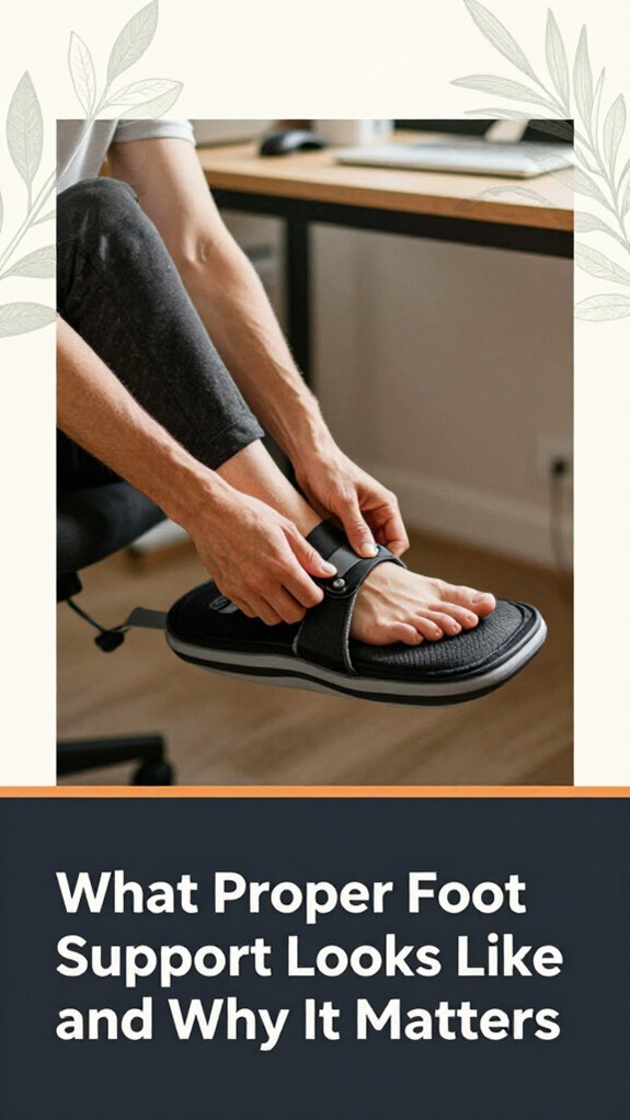End of Day Ergonomic Desk Routine 4 optimal foot support guidelines