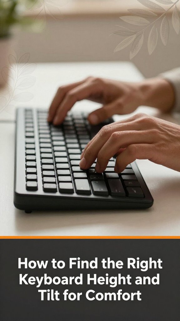 optimal keyboard height adjustment