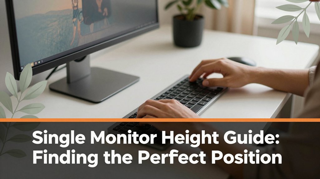 optimal monitor height position