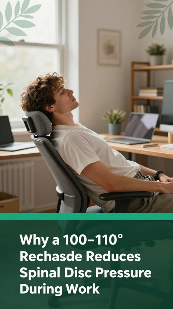 optimal recline reduces disc pressure