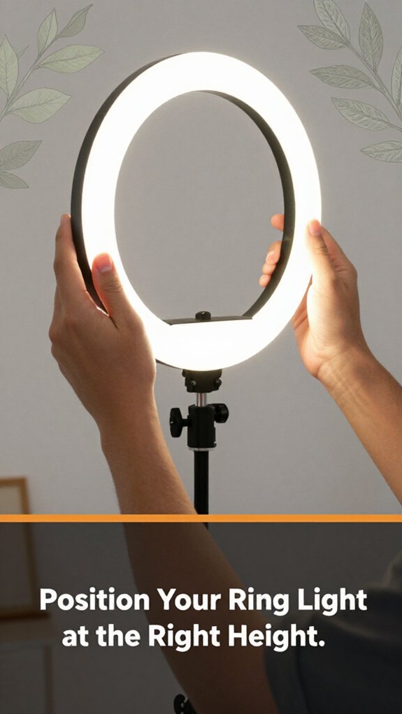 How to Position a Ring Light for Video Calls 1 optimal ring light positioning
