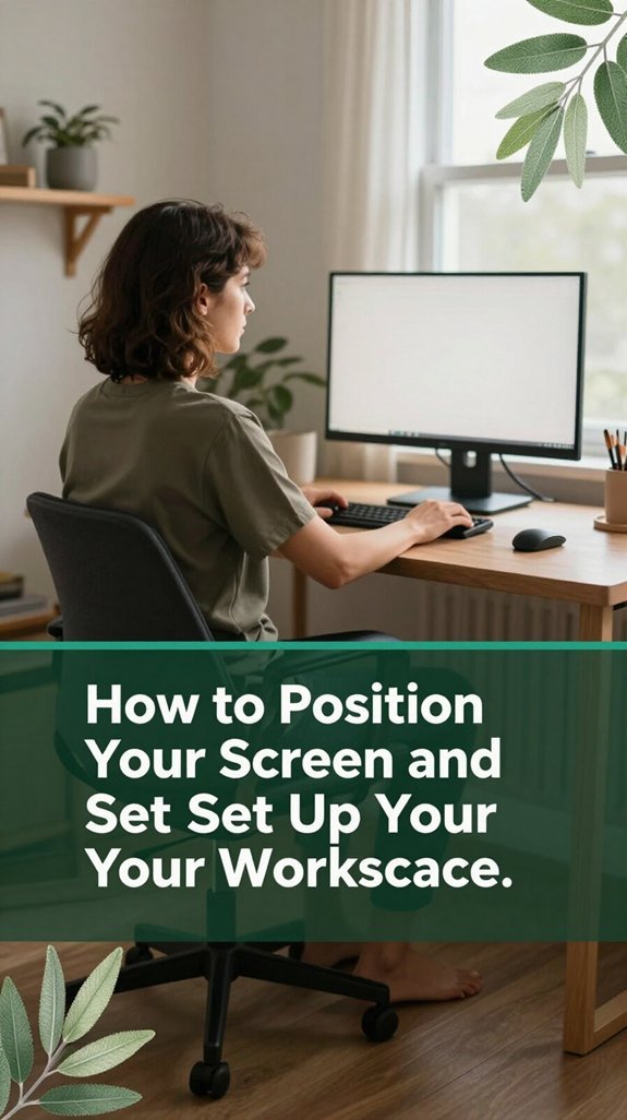 Eye Strain From Screens: 12 Evidence-Based Fixes 2 optimal screen positioning guide