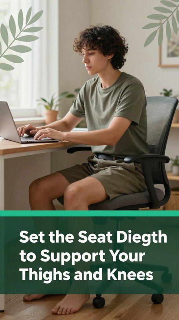 How to Adjust Your Office Chair Correctly: Step by Step 2 optimal seat depth adjustment