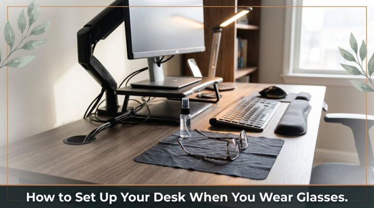 How to Set Up Your Desk When You Wear Glasses 9 optimize desk for eyewear