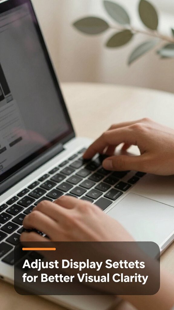 optimize display for comfort