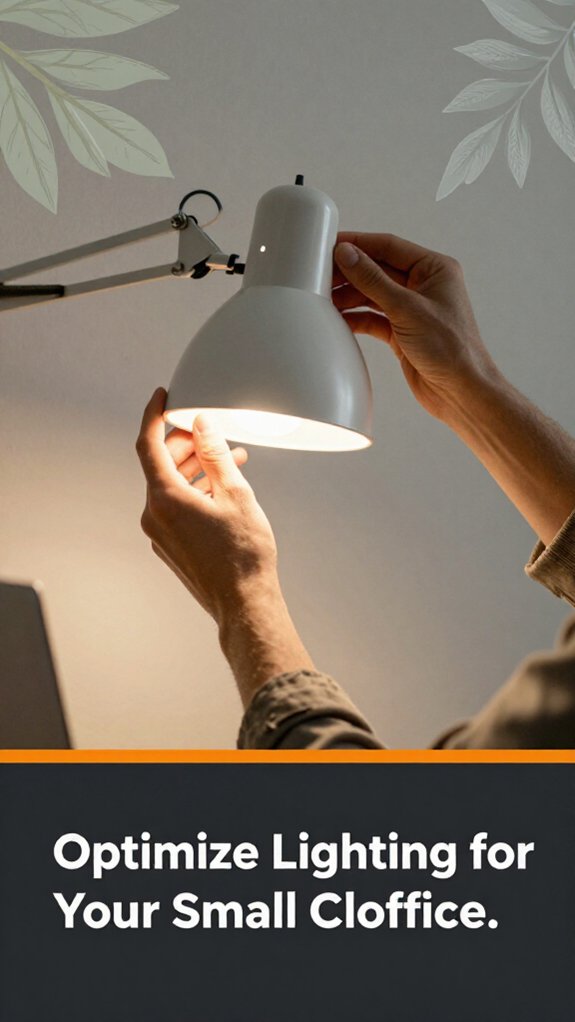 Closet Office (Cloffice) Setup: Ergonomic Guide 3 optimize small cloffice lighting