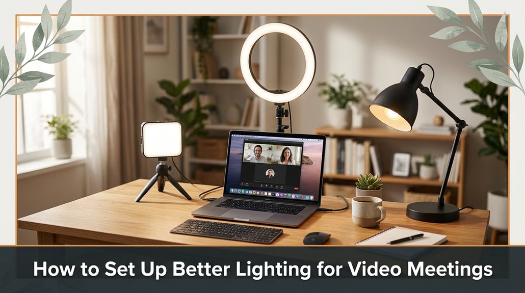 optimize video meeting lighting
