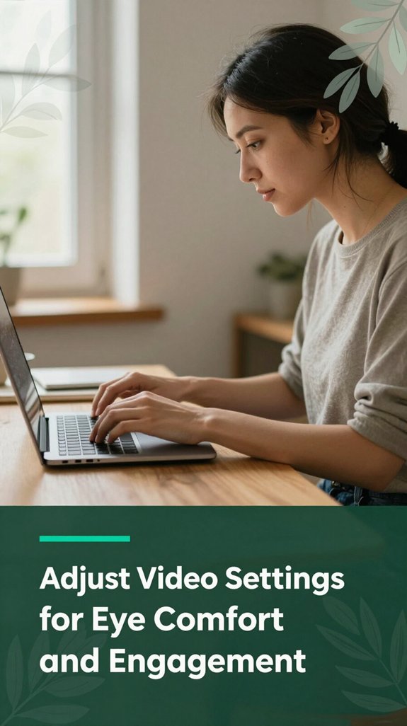 optimize video settings comfort