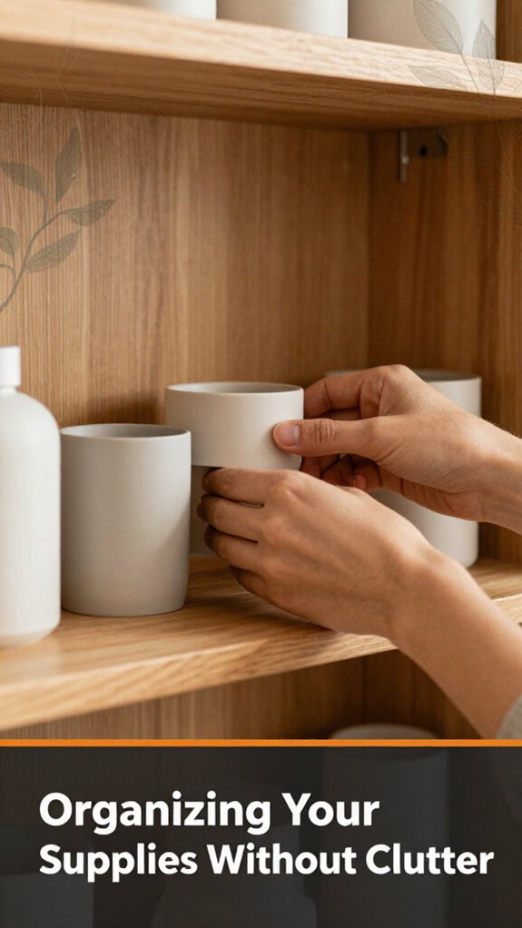 How to Organize a Minimalist Home Office 3 organize supplies for efficiency