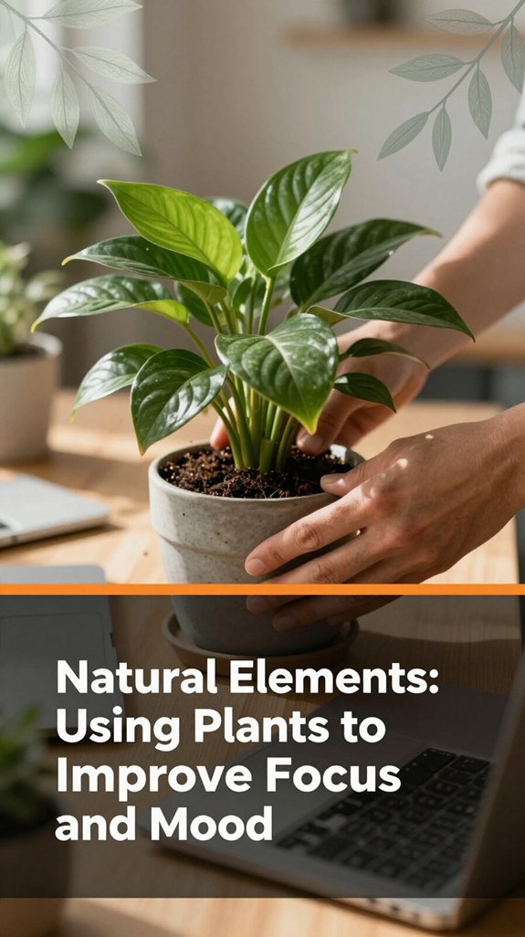 plants enhance focus and mood