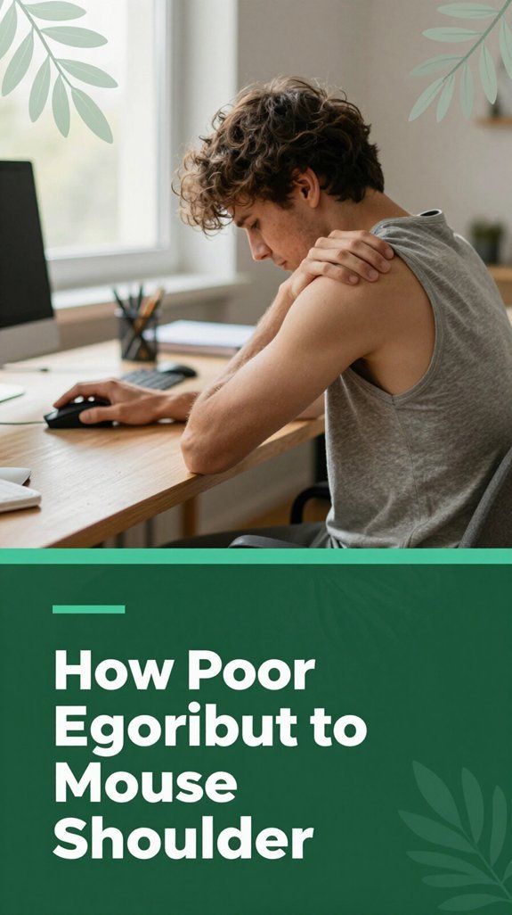 poor desk ergonomics harm shoulders