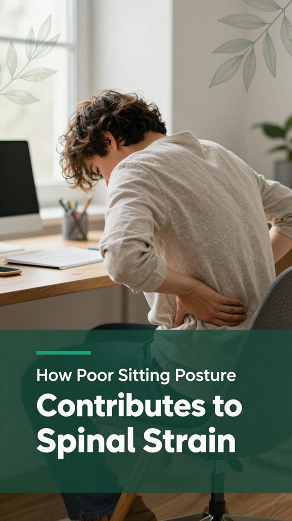 poor posture strains spine