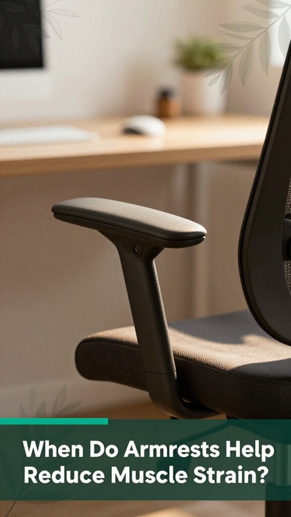 proper armrest adjustment benefits
