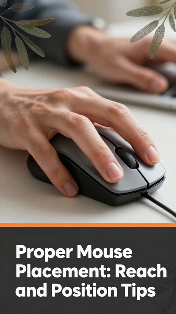 proper mouse ergonomic placement