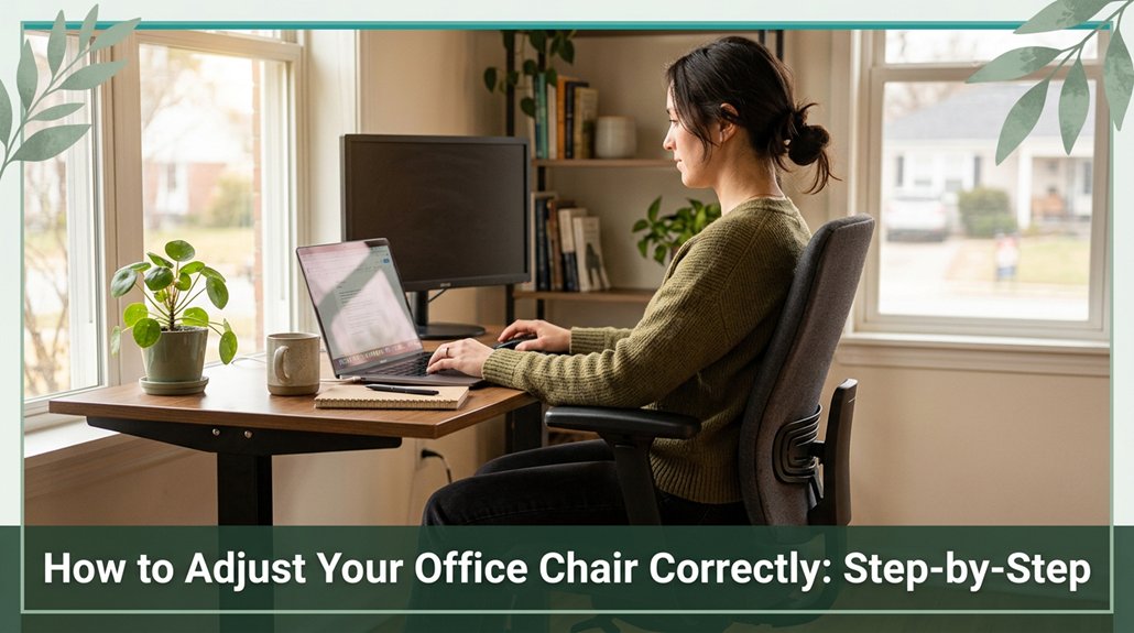 proper office chair adjustment