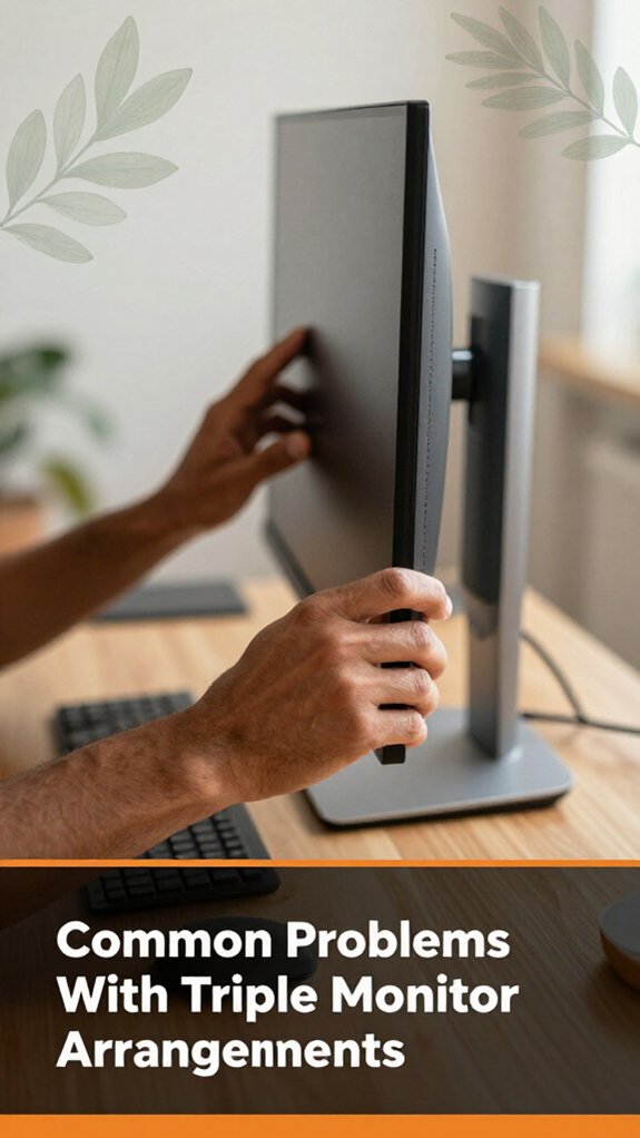 proper triple monitor alignment