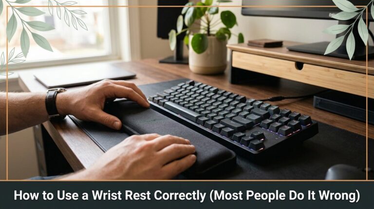 proper wrist rest positioning