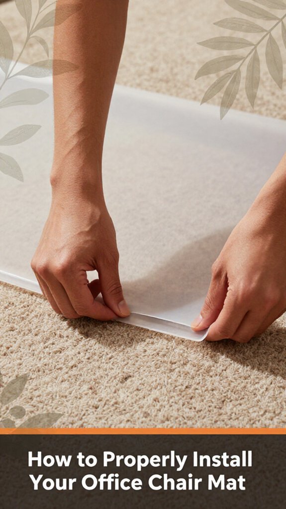 properly install chair mat