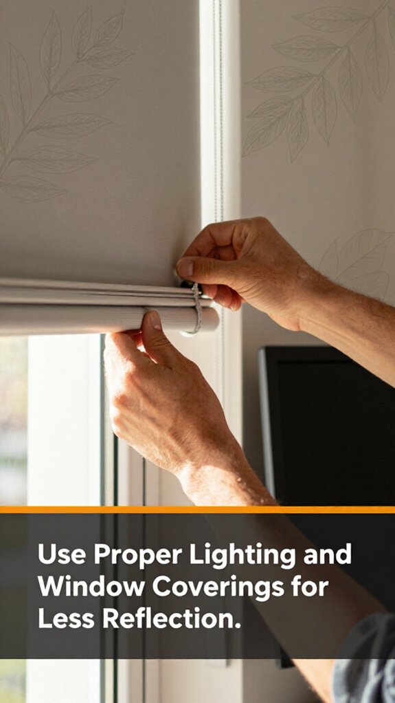 reduce glare with lighting