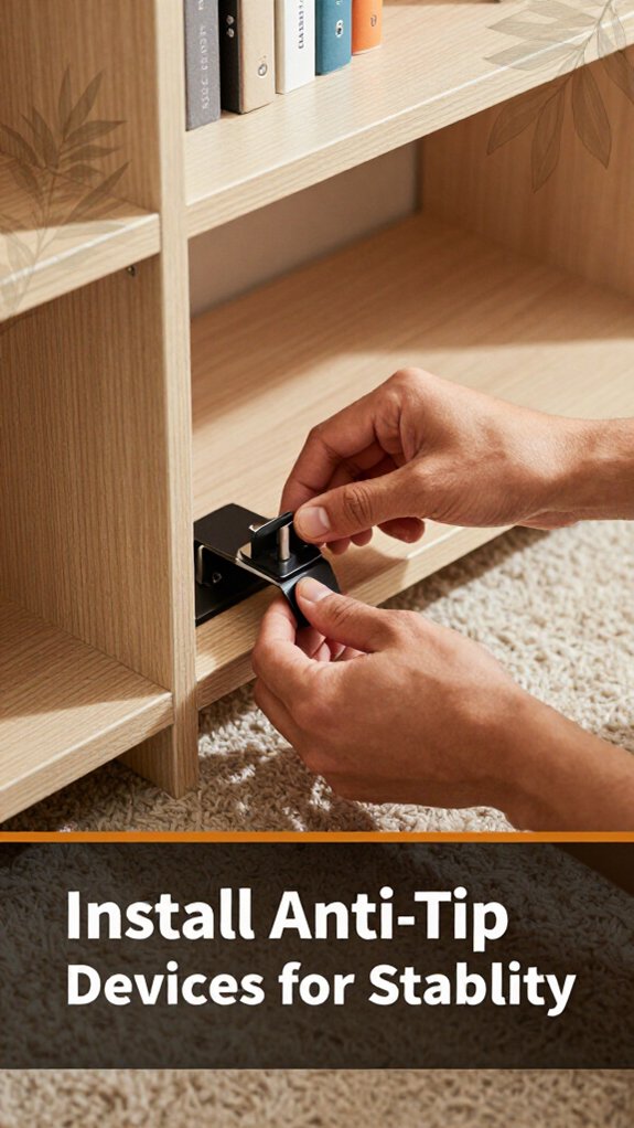 How to Set Up a Home Office on a Carpet (Anti-Tip Tips) 2 secure furniture with anti tip