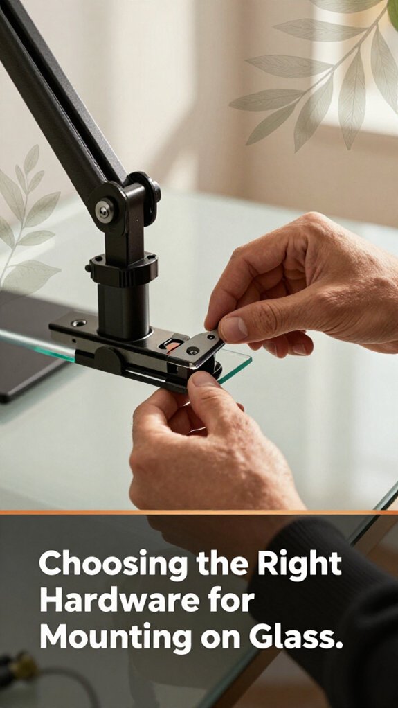 secure safe glass mounting