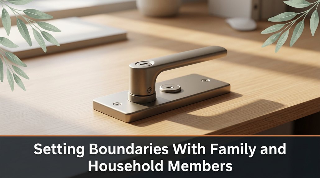 How to Create a Distraction-Free Home Office 4 set clear family boundaries