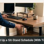 sit stand schedule timer setup