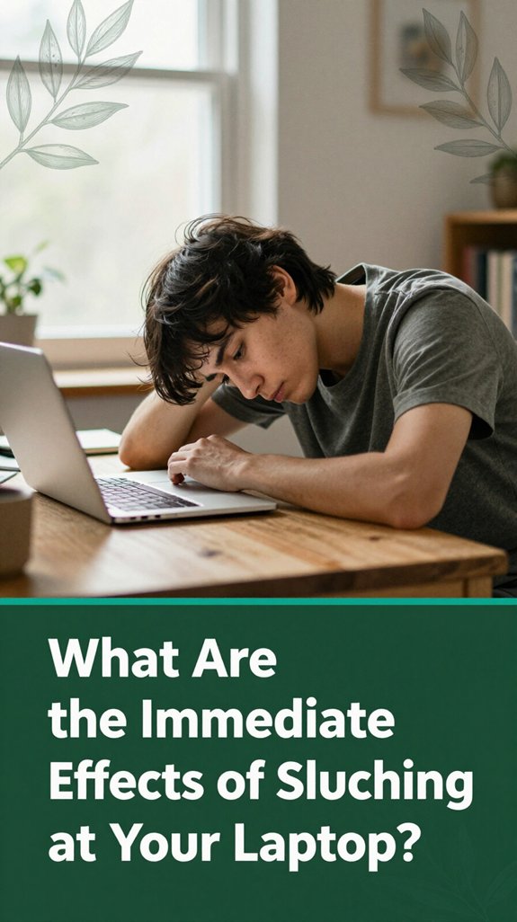 slouching leads to discomfort