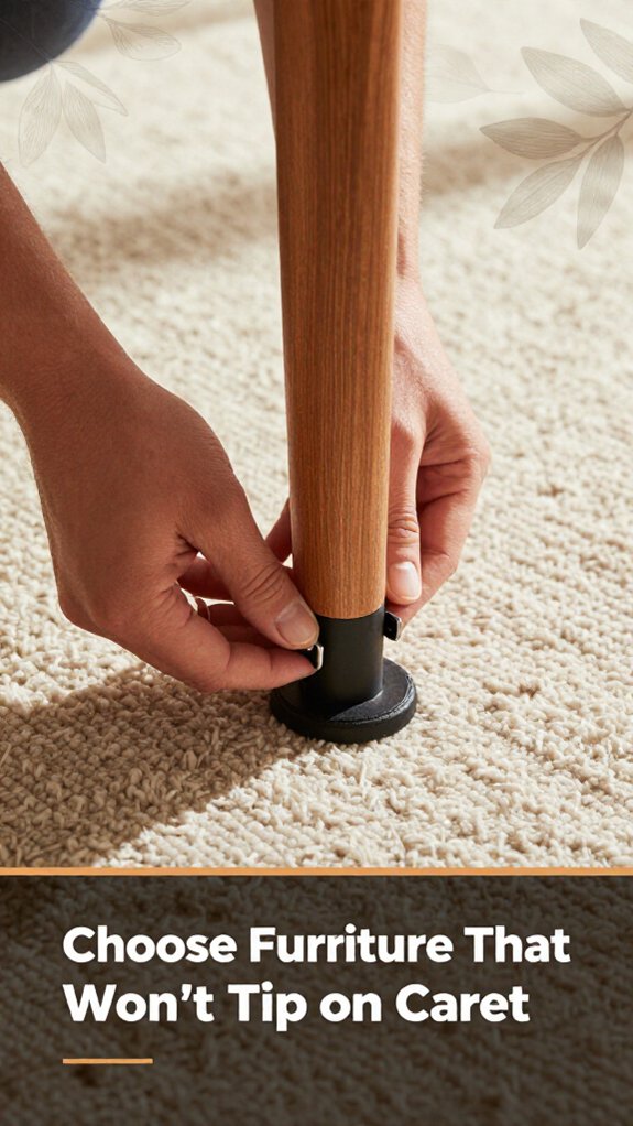 How to Set Up a Home Office on a Carpet (Anti-Tip Tips) 1 stable furniture for carpet
