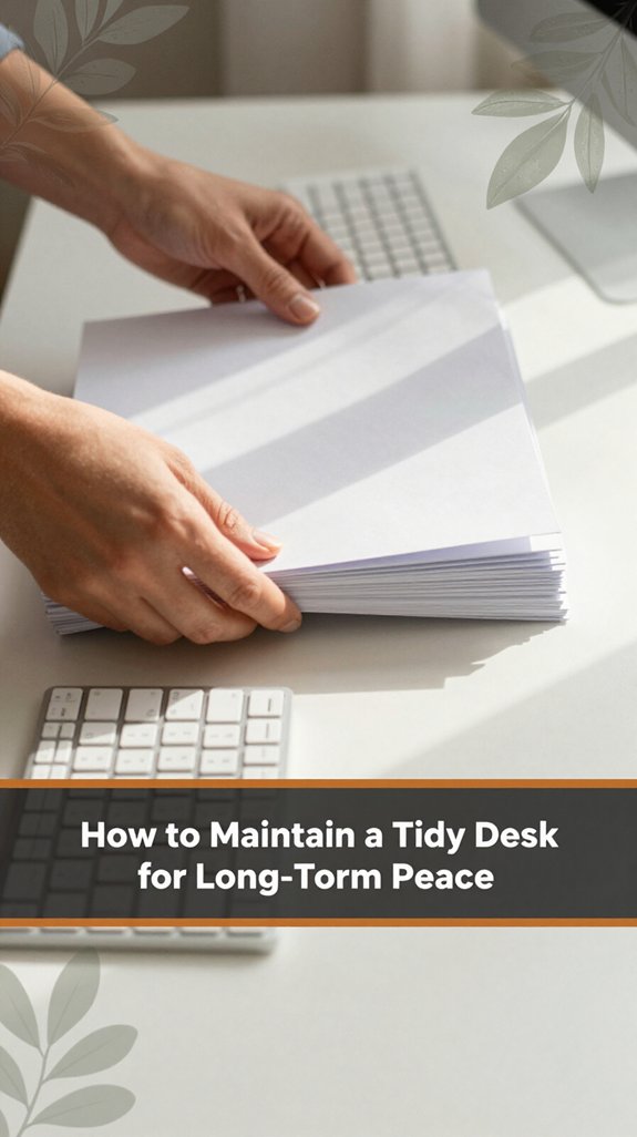 tidy desk small habits