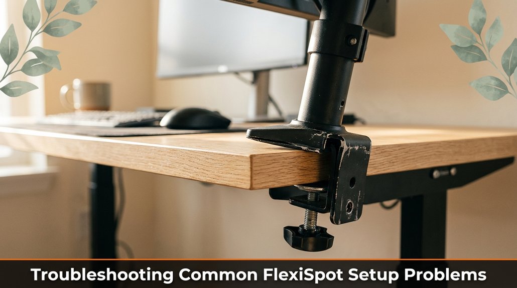 troubleshoot flexispot setup issues