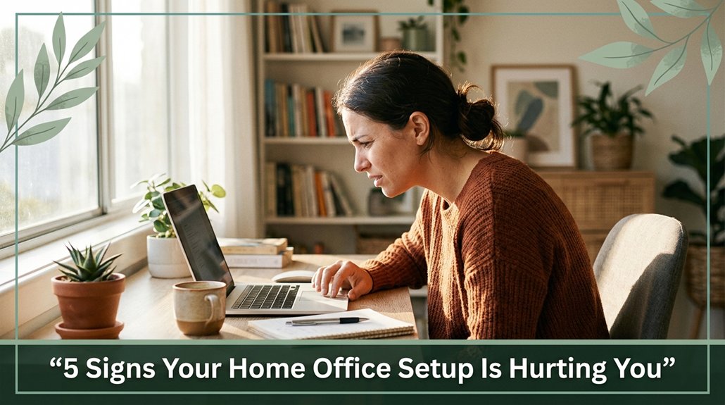 unhealthy home office setup