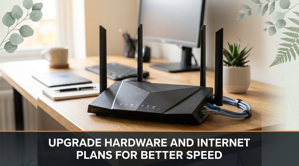 upgrade hardware and internet