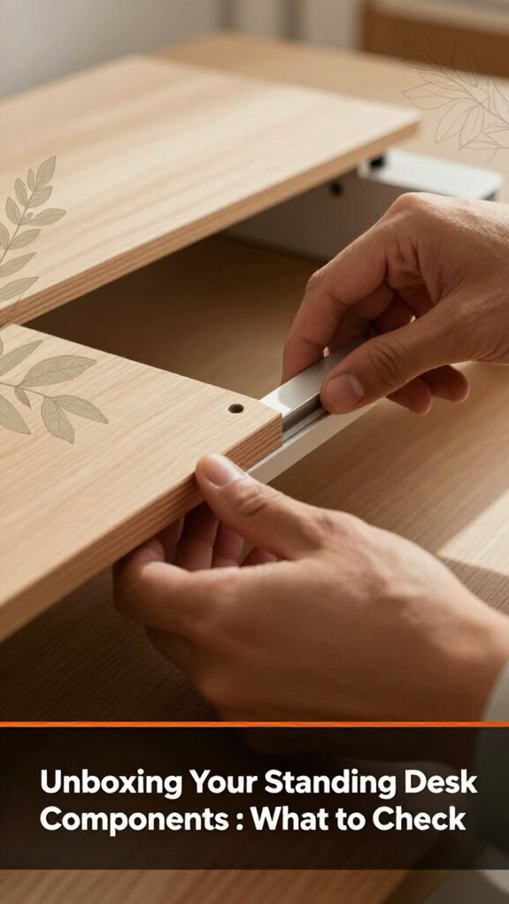 How to Assemble a Standing Desk: General Guide 1 verify standing desk components