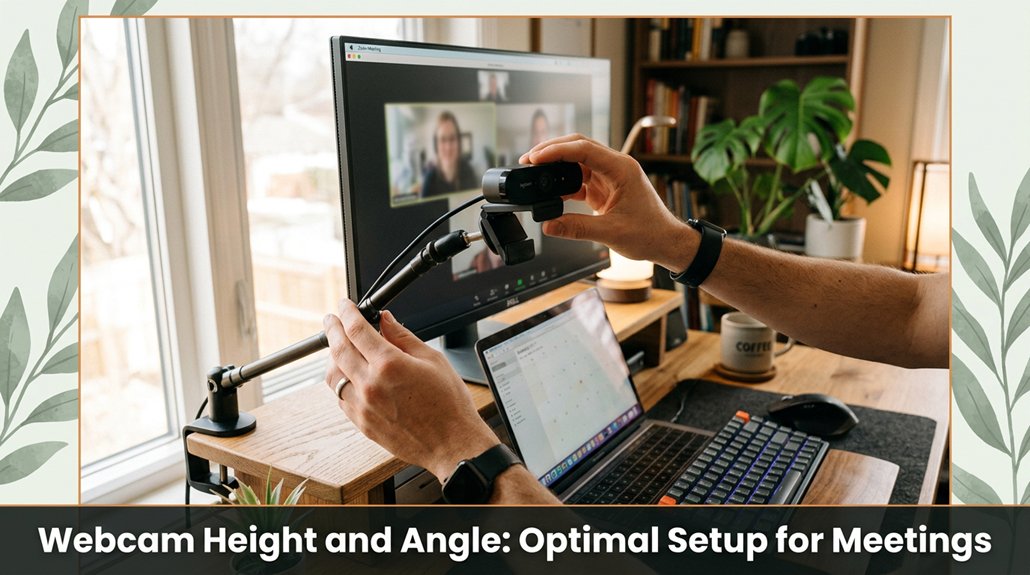 webcam positioning for meetings