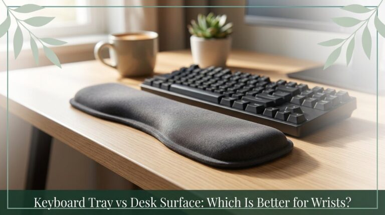 wrist comfort keyboard tray